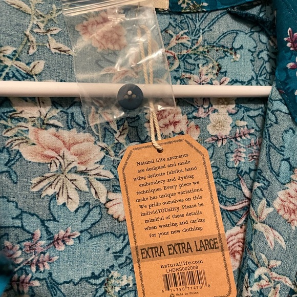 Natural Life Rebecca Midi Dress XXL Floral Bohemian Patchwork BNWT - Picture 4 of 10